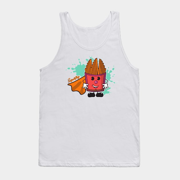 Pop Art for Kids | Superfry | Orange Tank Top by Royal Mantle